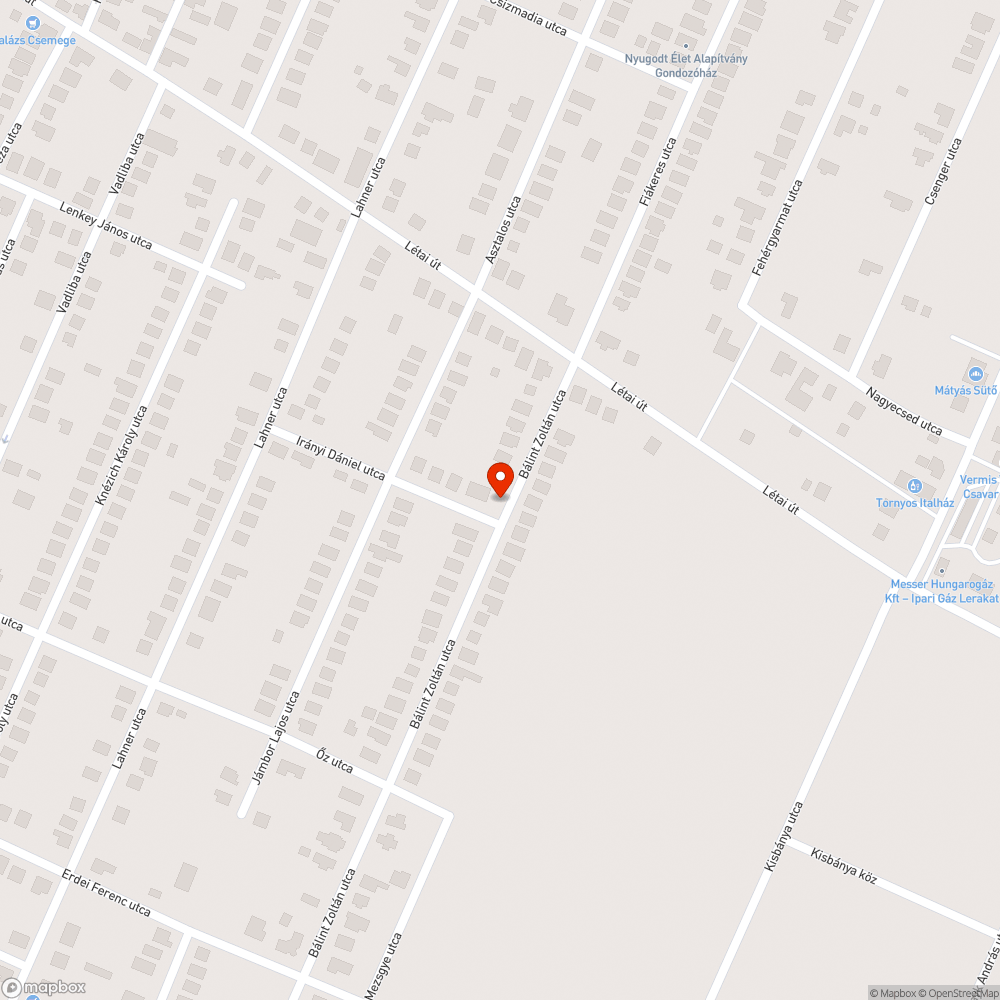 Több kátyú az úton bejelentés helye