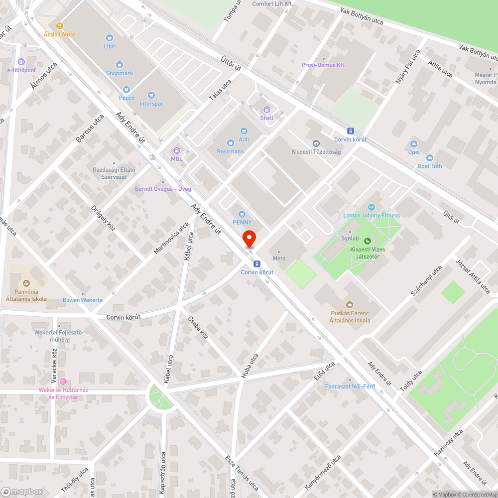 Takarítás bejelentés helye