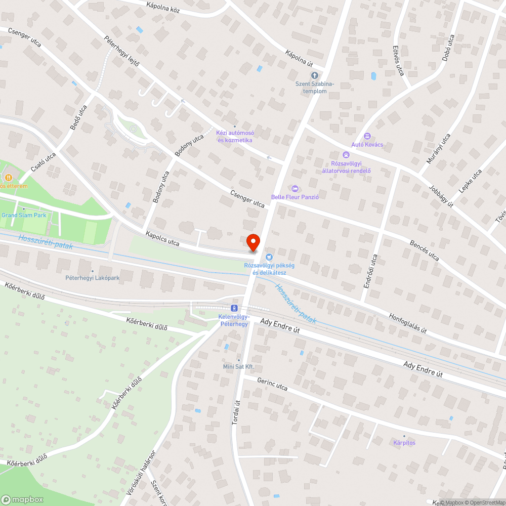 Megdőlt csatorna bejelentés helye