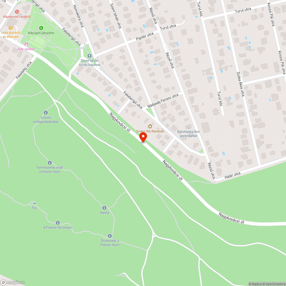 Szemét és zöldhulladék az út mentén bejelentés helye