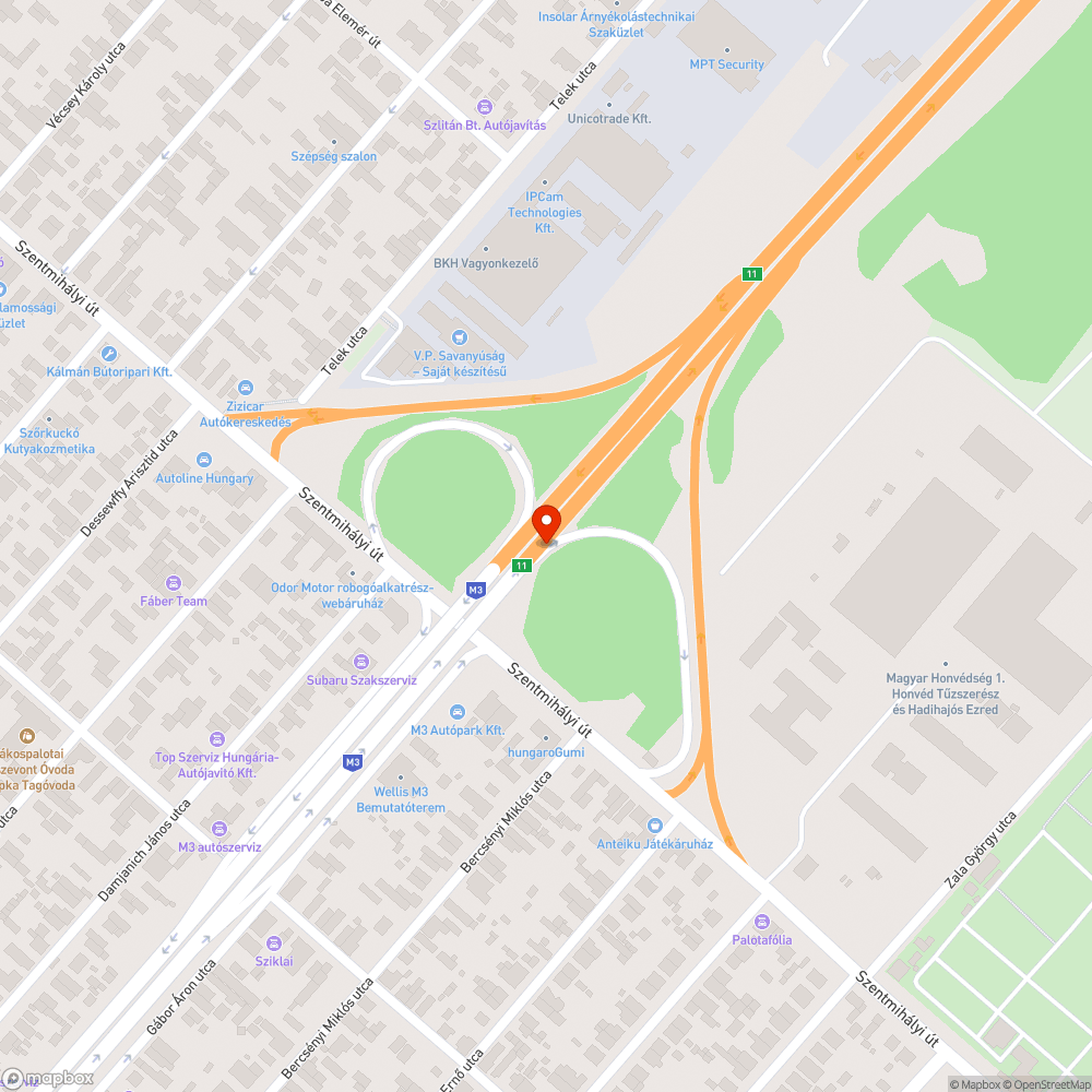 Túlburjánzott növényzet a Szentmihályi úti lehajtón bejelentés helye