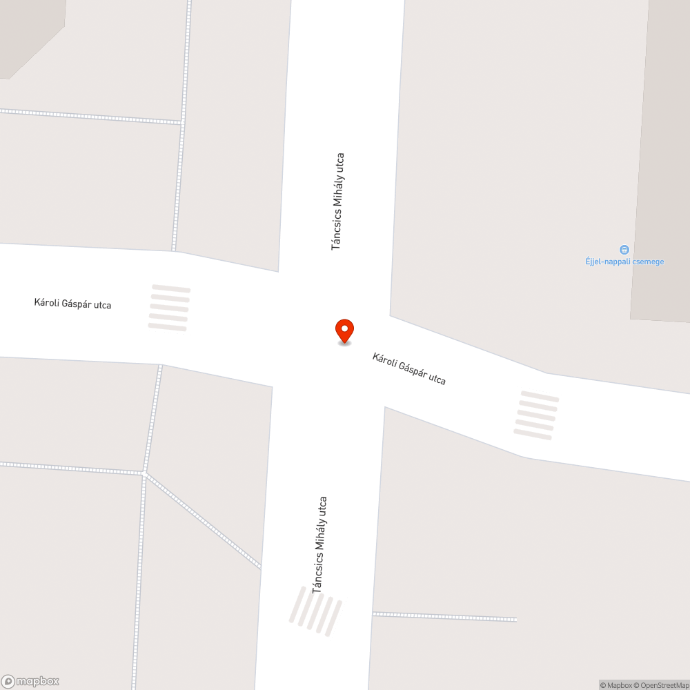 Lámpa érzékelő bejelentés helye