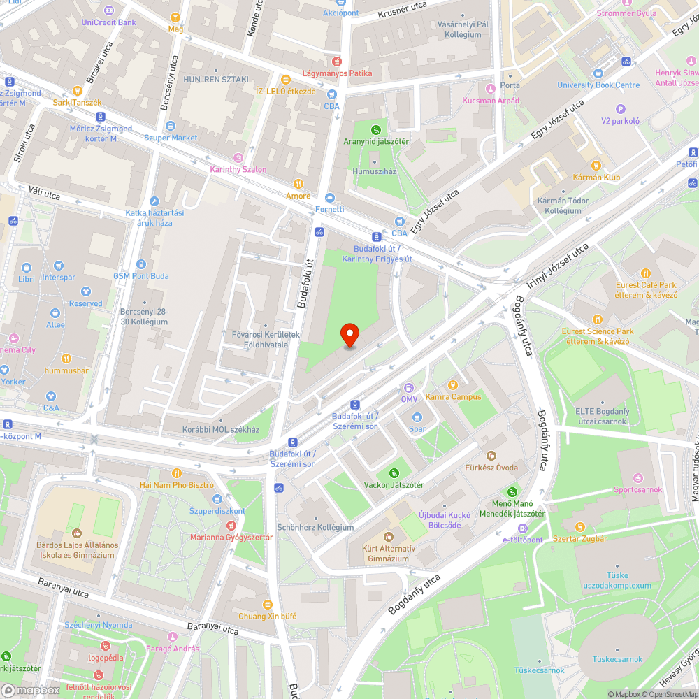 Letörött faág a járdán bejelentés helye