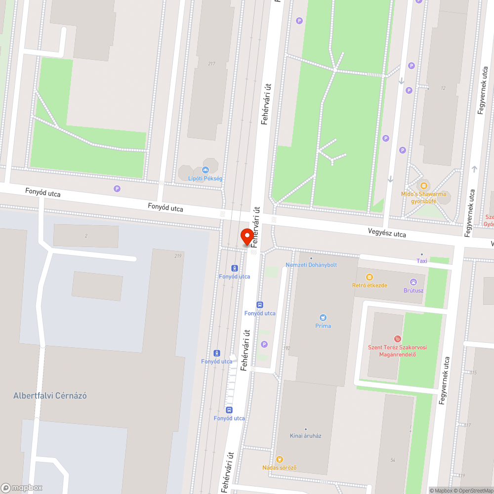 Kiégett gyalogosátkelő lámpa bejelentés helye