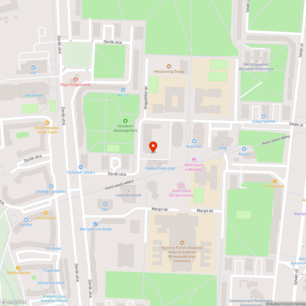 Közterületen egy roncs bejelentés helye