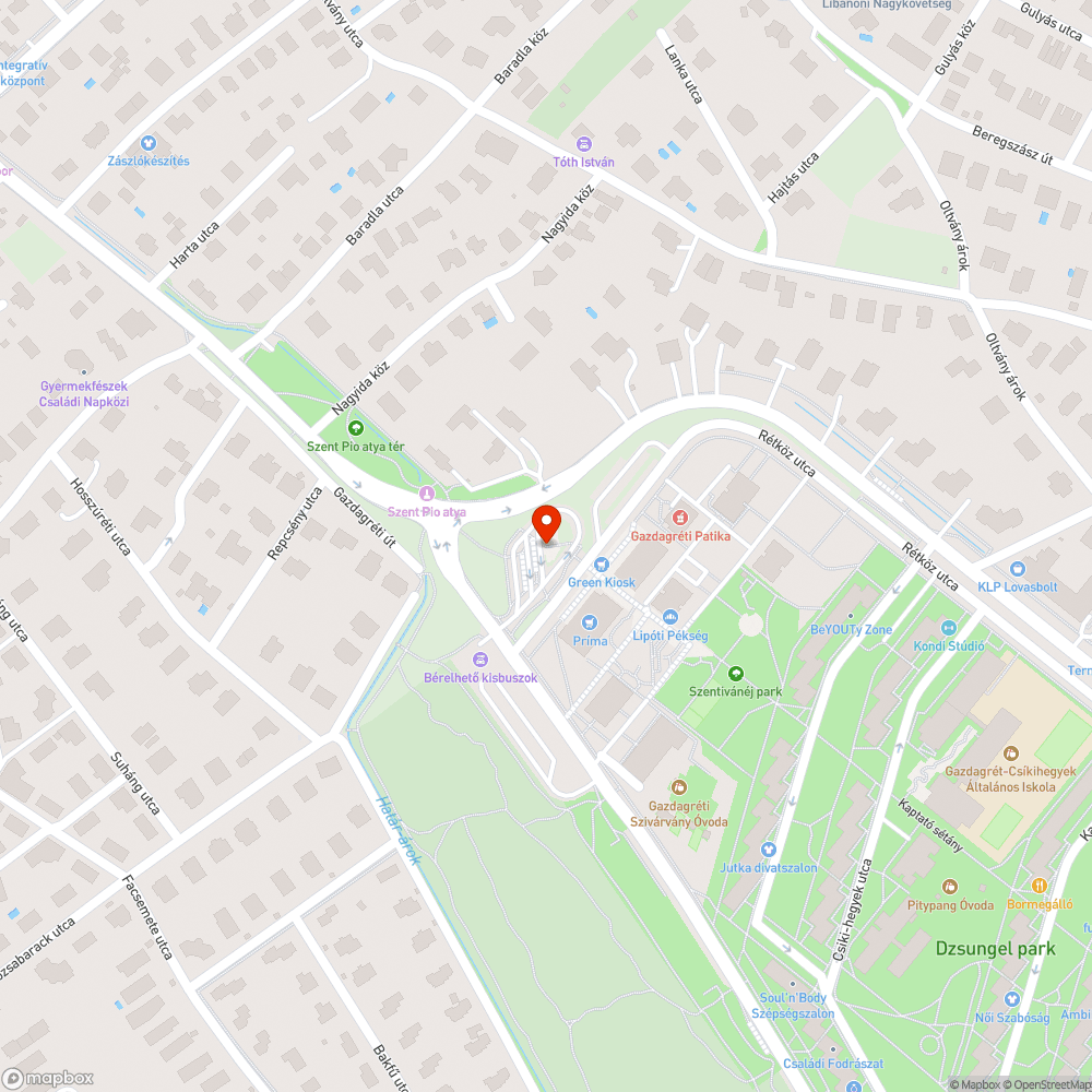 Kiszáradt fa bejelentés helye