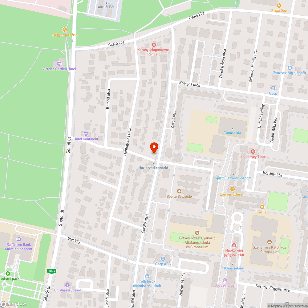 "Kivéve kerékpárral" tábla bejelentés helye