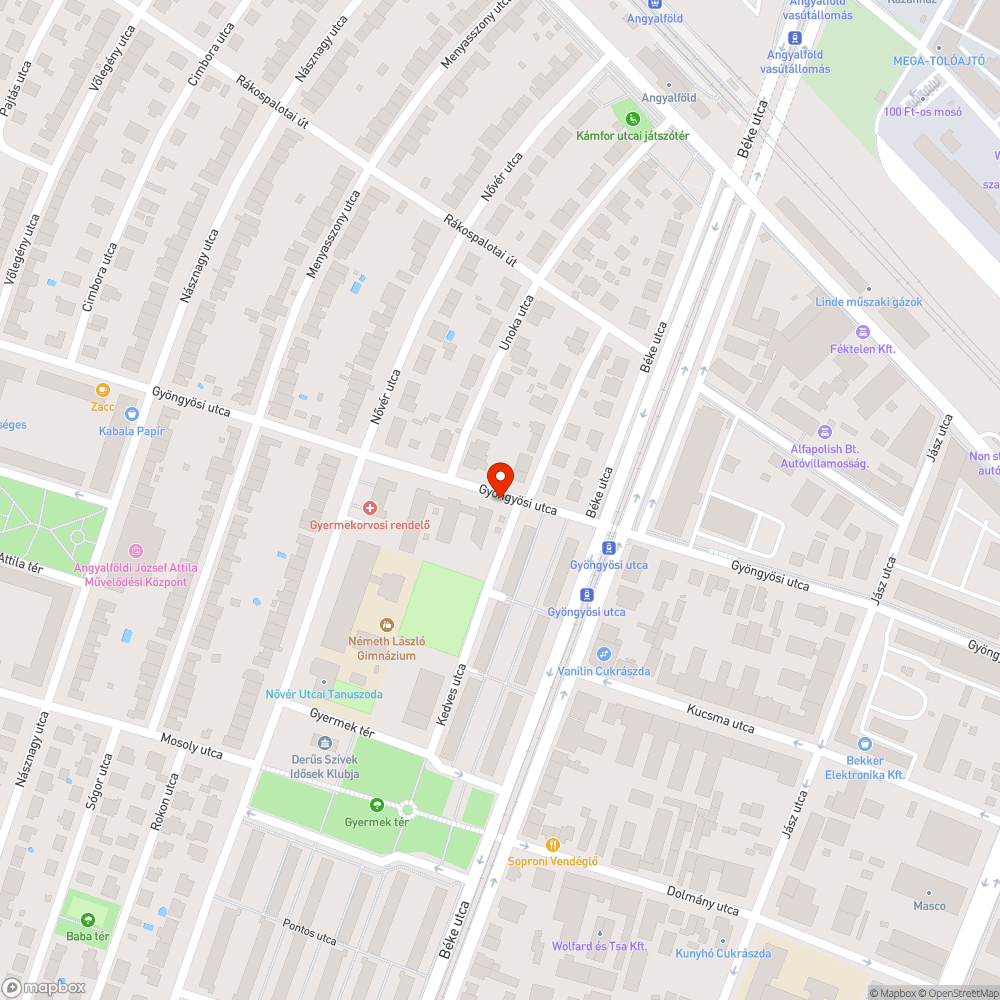 Üres telefonfülke bejelentés helye