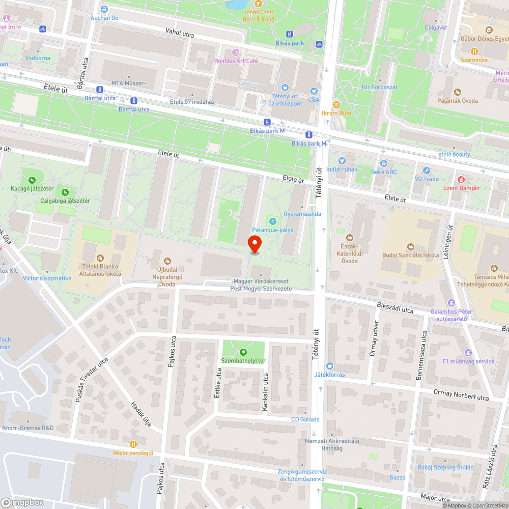 járdára lógó letört fa bejelentés helye