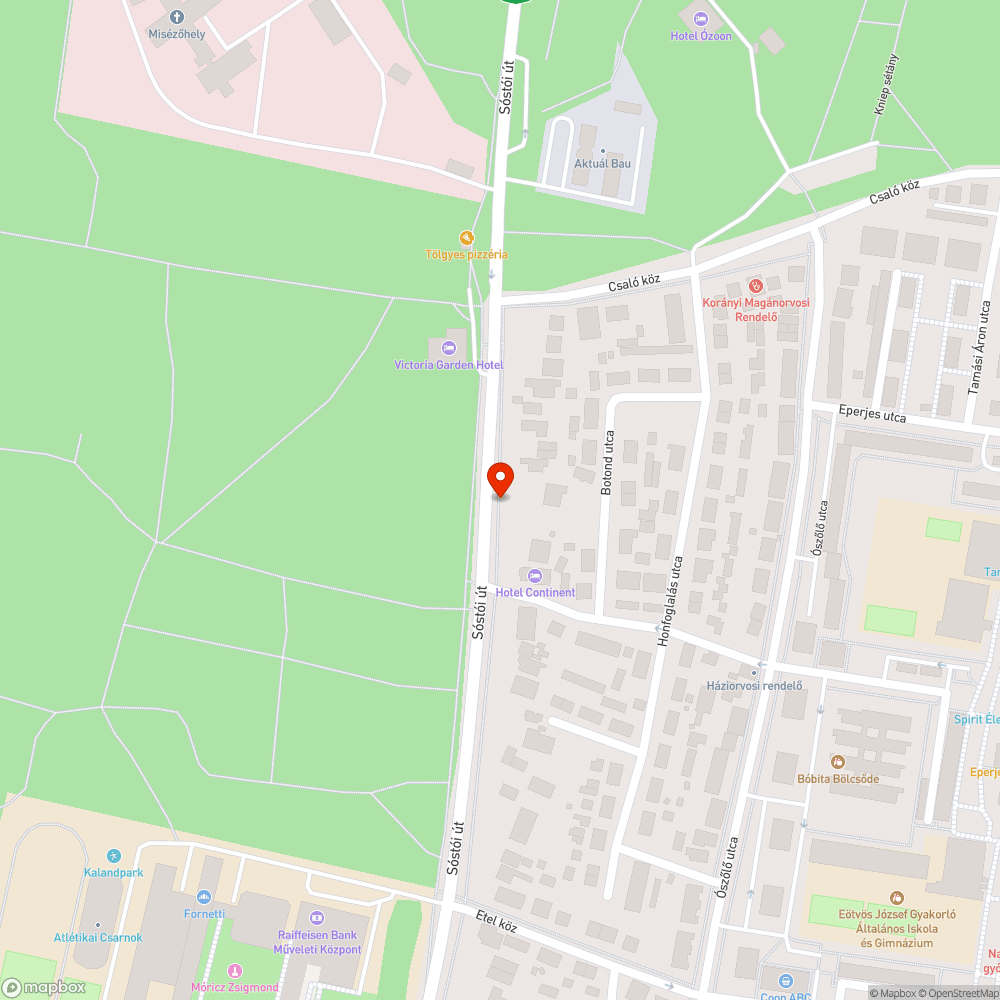 Kátyús járda bejelentés helye