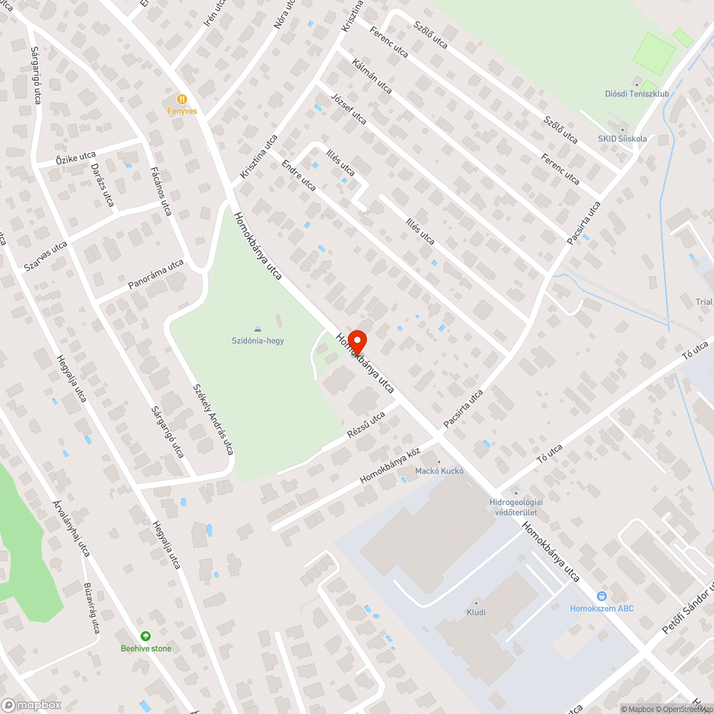 Elmosott útpadka bejelentés helye