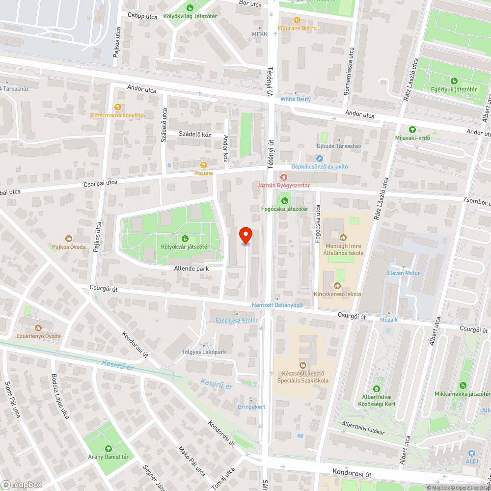 Veszélyes fa! bejelentés helye