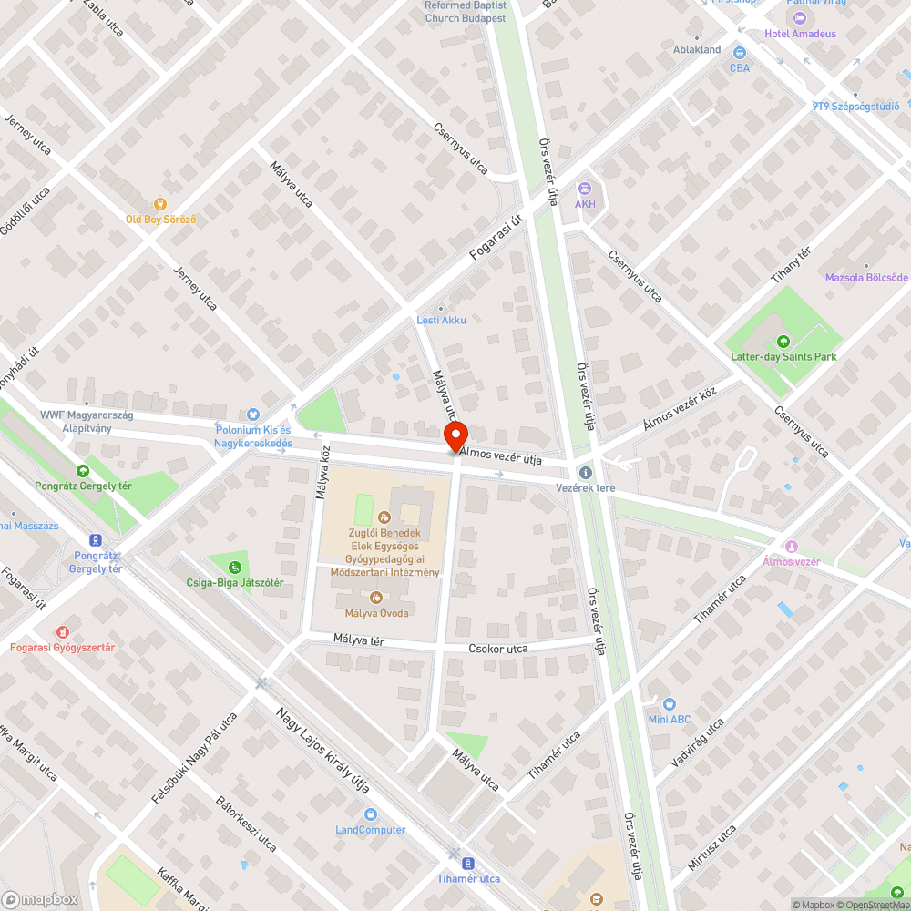 Elhagyott bevásárlókocsi bejelentés helye