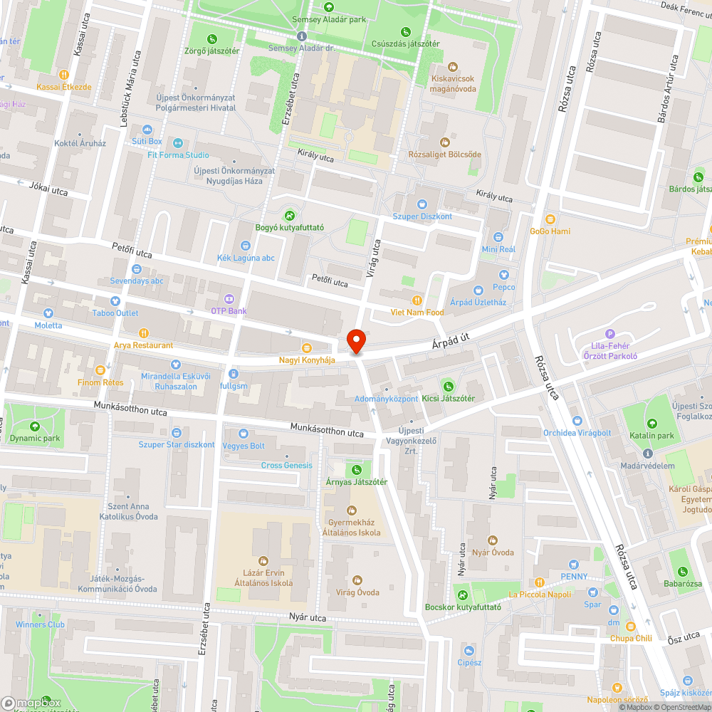 Gyalogos jelzőlámpa bejelentés helye