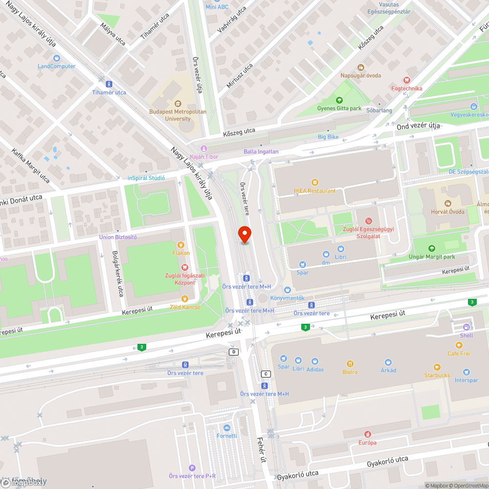 Botlásveszély bejelentés helye