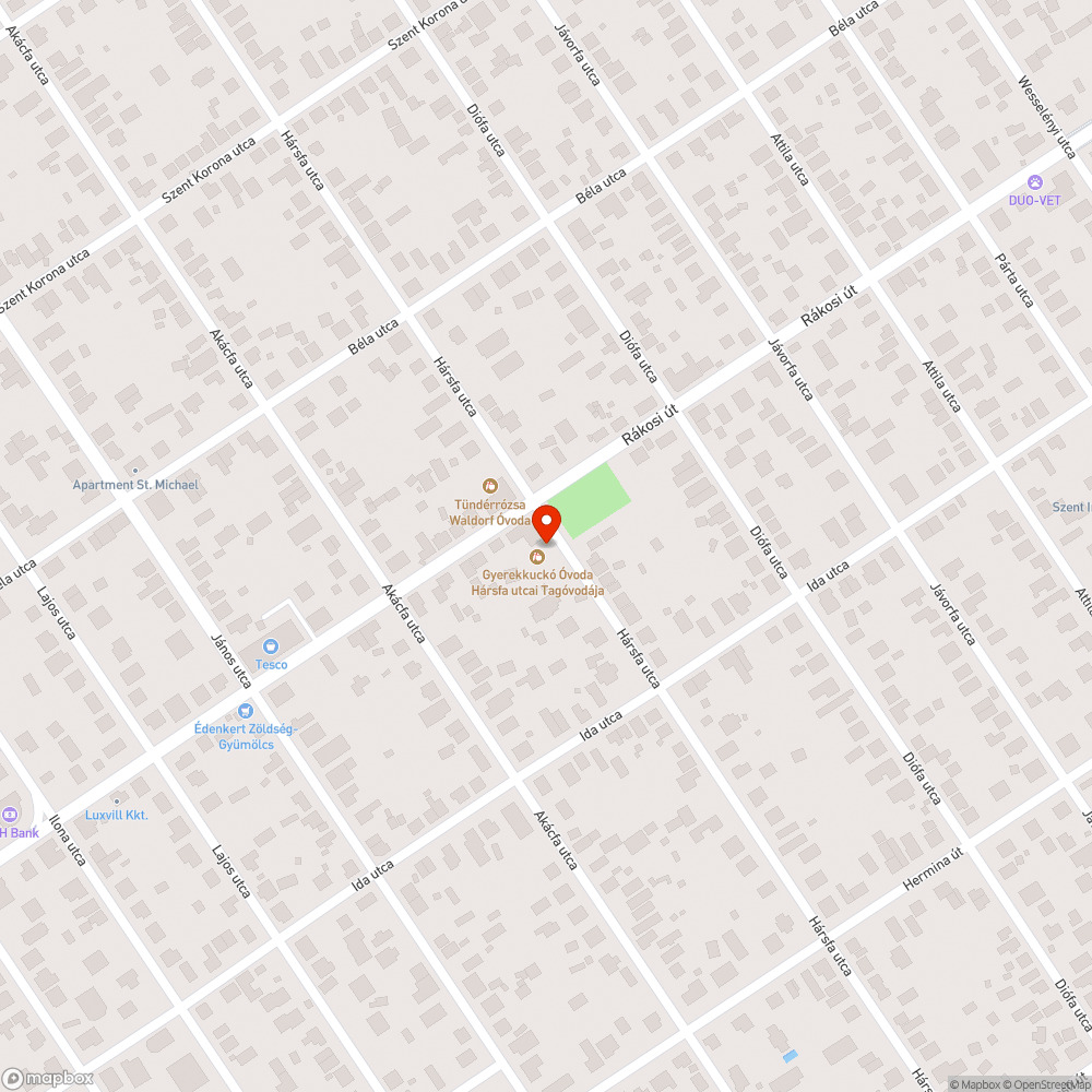 Elhagyott autó bejelentés helye