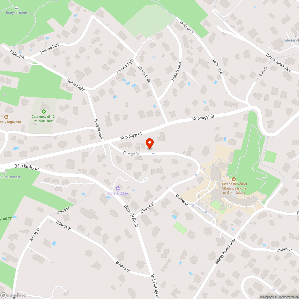 A járdán közlekedés  akadályozott bejelentés helye