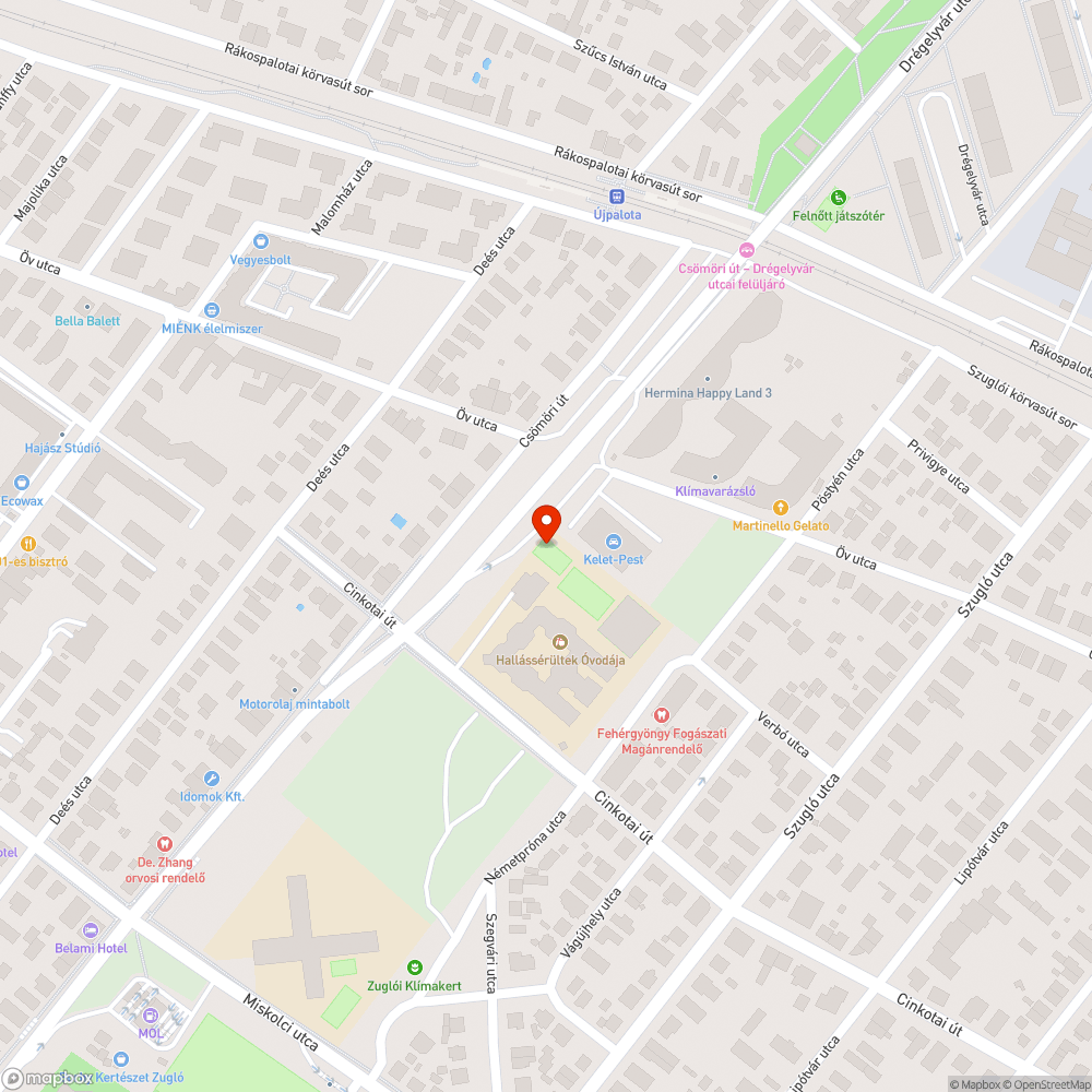 Elhagyott autók a Csömöri úton bejelentés helye