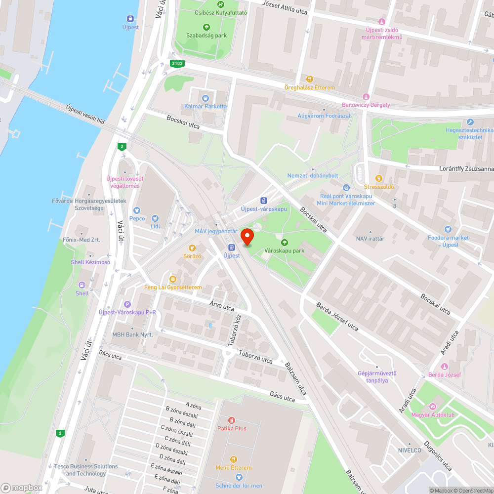 Értelmetlen útszűkület bejelentés helye