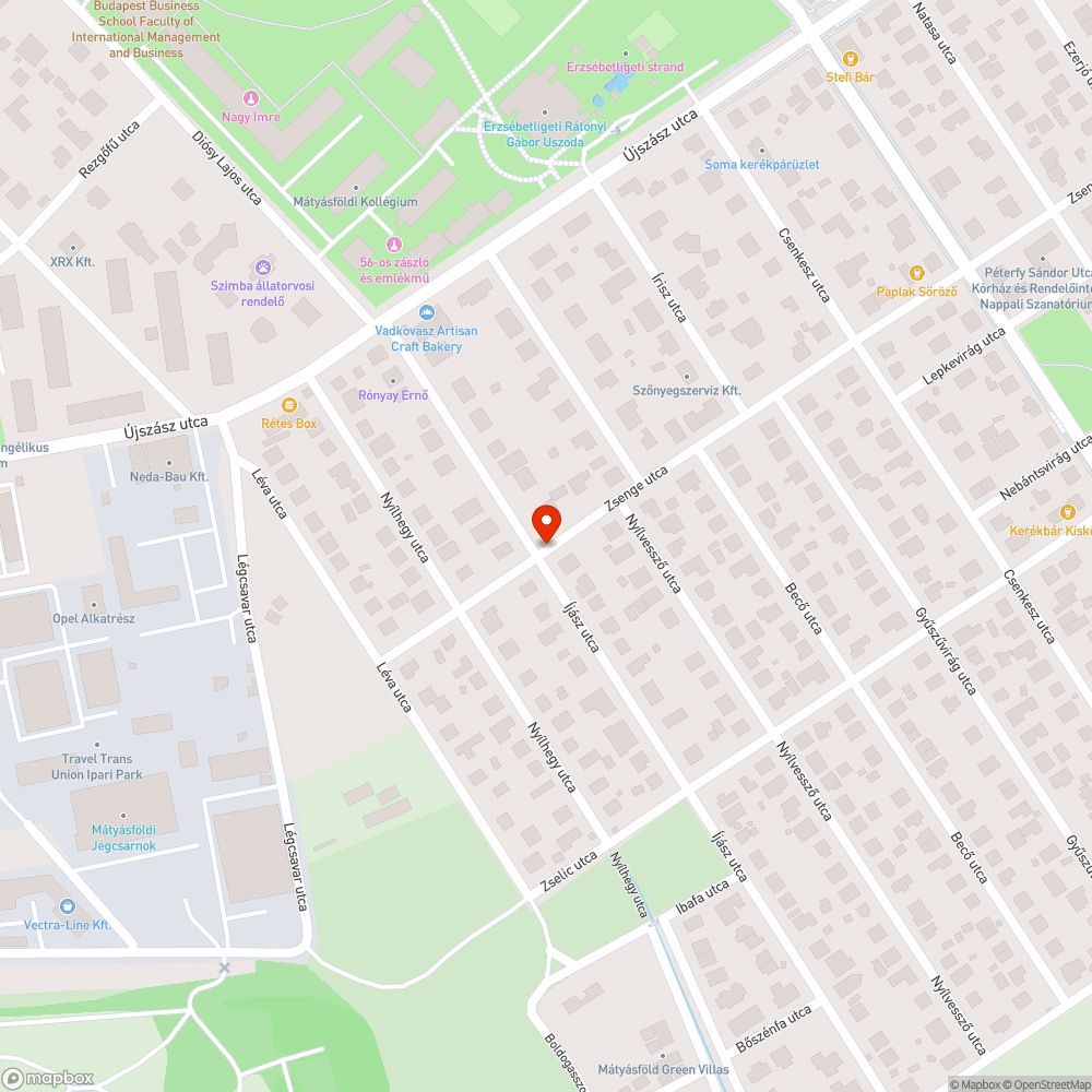 Fák, bokrok miatt nehezen belátható kereszteződés bejelentés helye