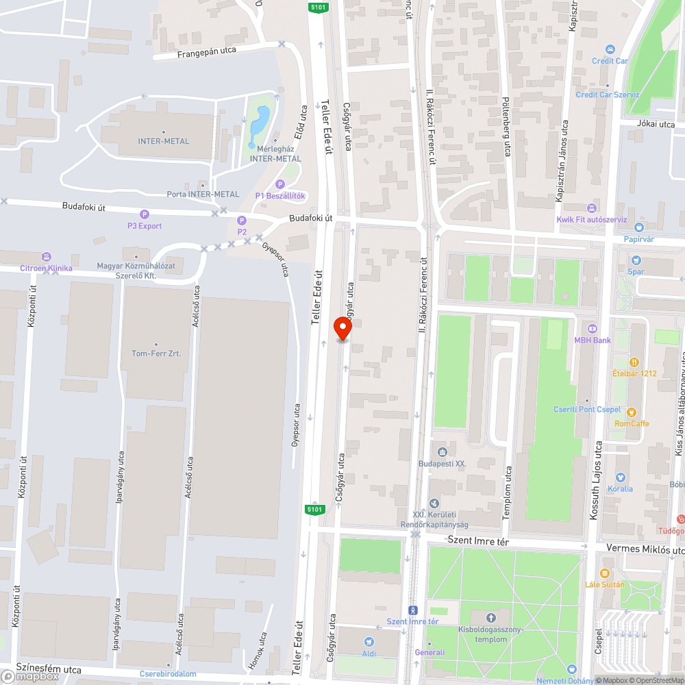 Lejárt műszakis gépjármű parkol zöldterületen bejelentés helye