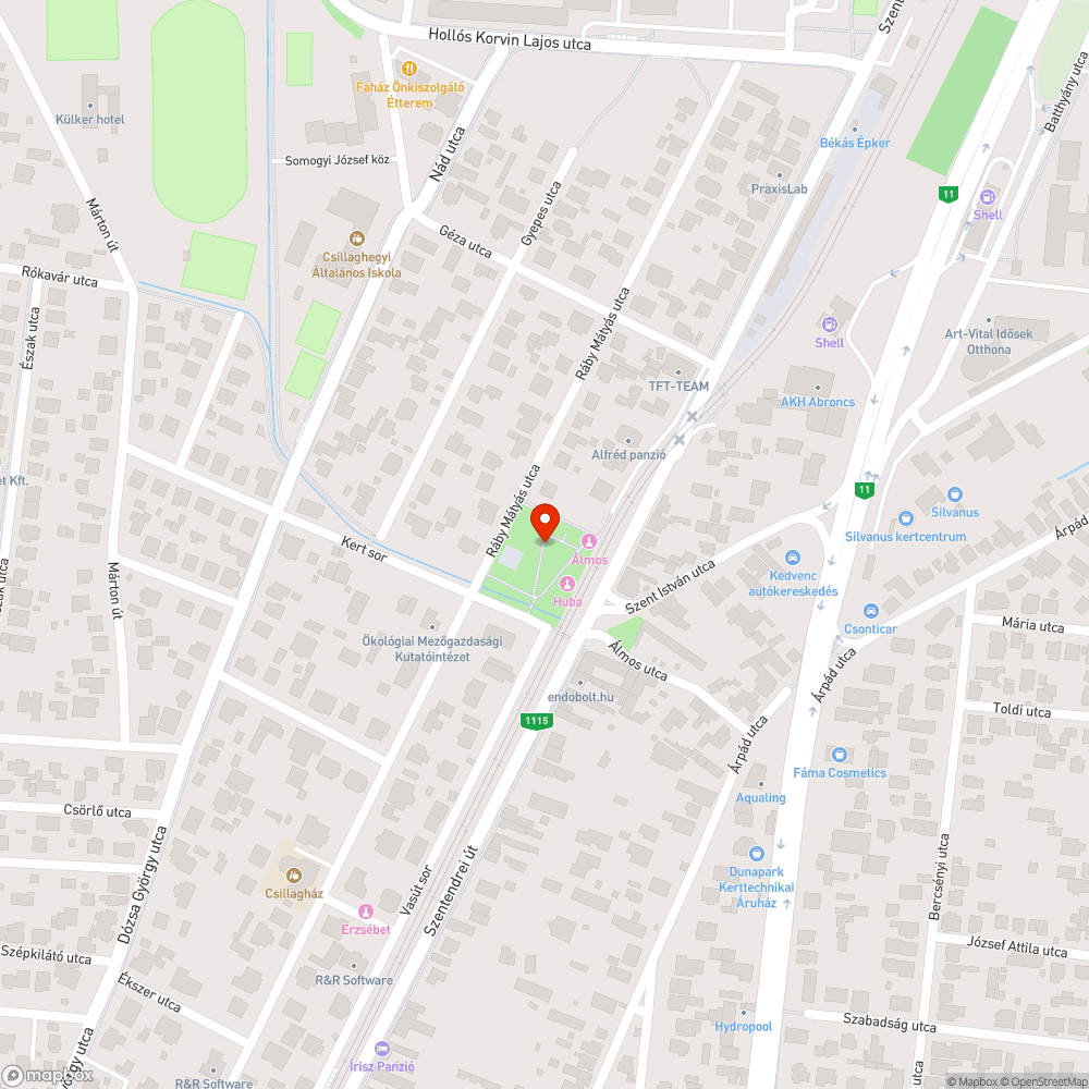 Vihar miatt letört ágak bejelentés helye