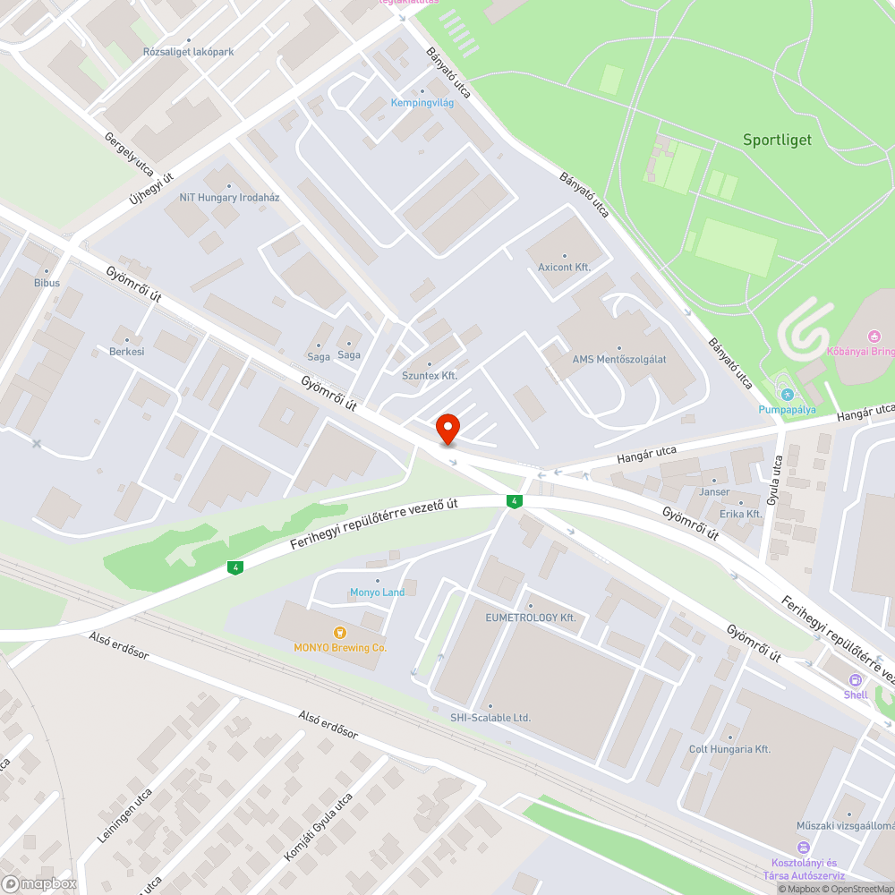 Lekopott forgalomtól elzárt terület bejelentés helye