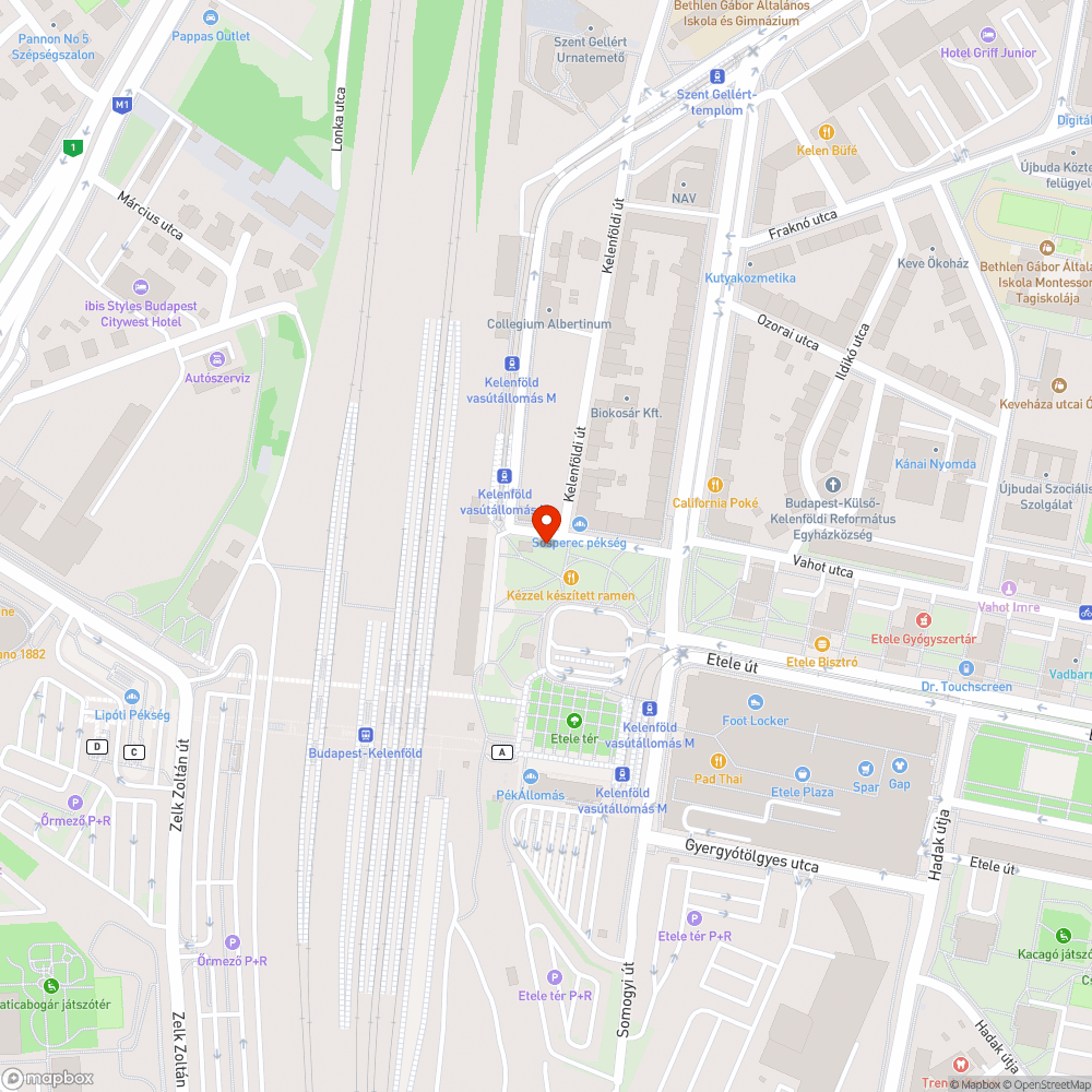 Kihalt fák az Etele térnél bejelentés helye