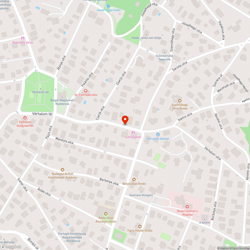 Megállási tilalom hiánya a Vérhalom úton bejelentés helye