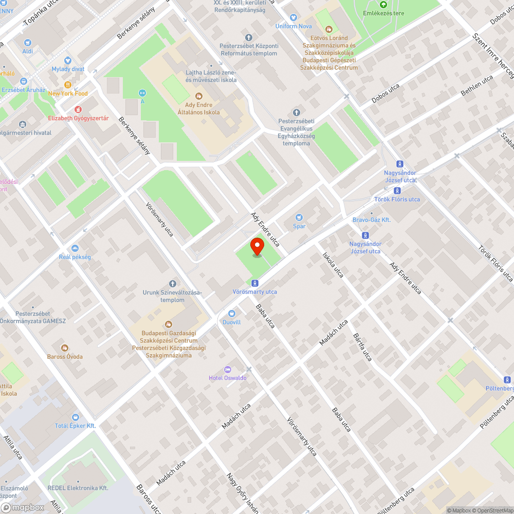 Kiszáradt facsemete bejelentés helye