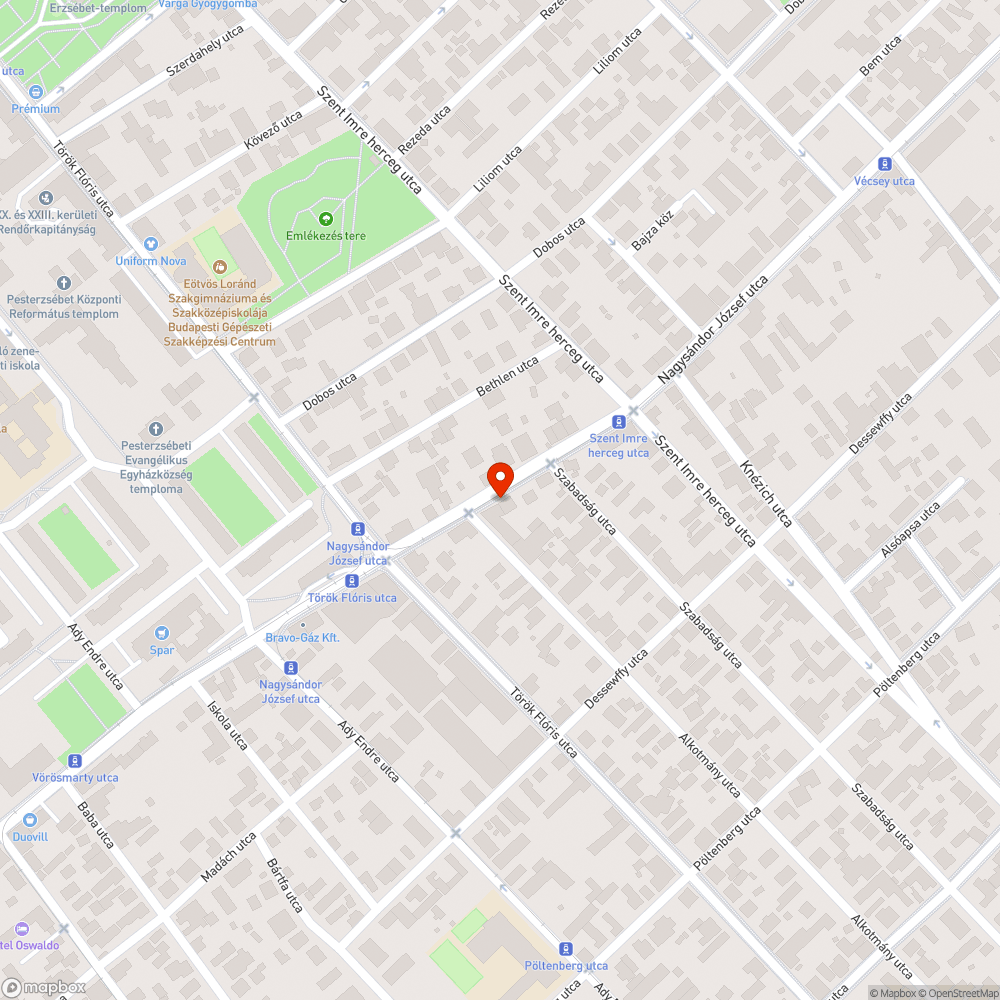 Eldugult víznyelő bejelentés helye