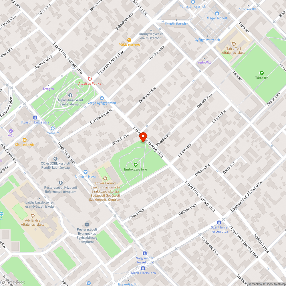 Fatuskó bejelentés helye