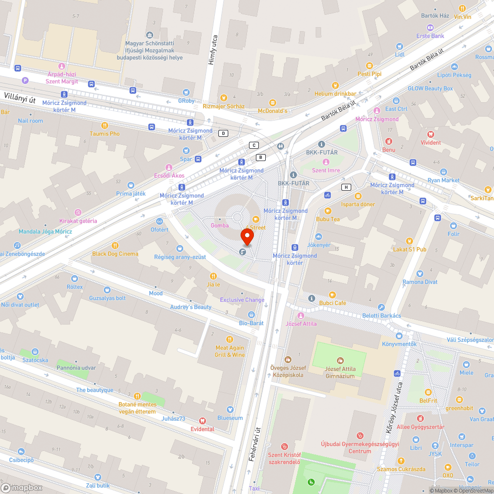 Móricz Zsigmond körtéri fertelem bejelentés helye