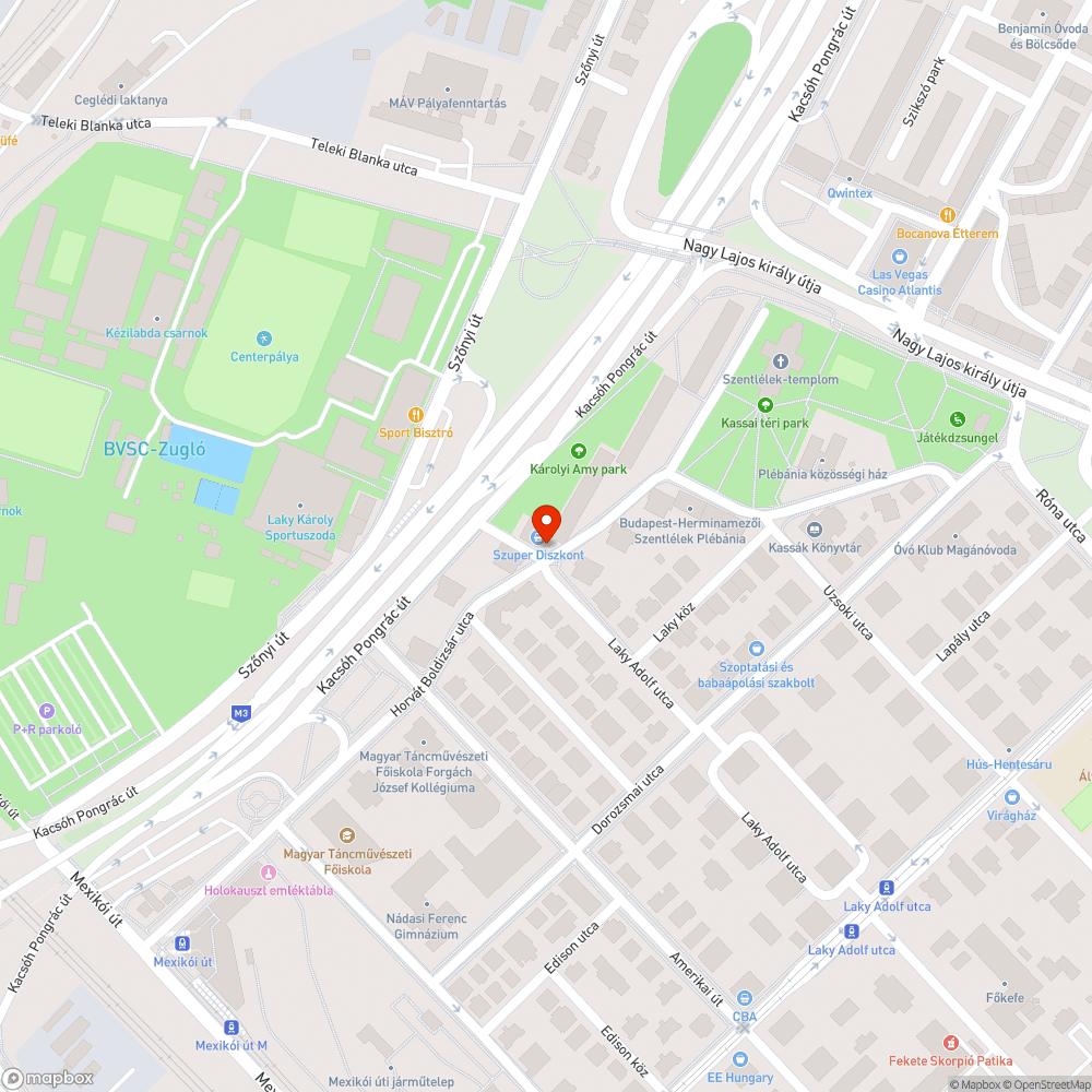 Leparkolva bejelentés helye