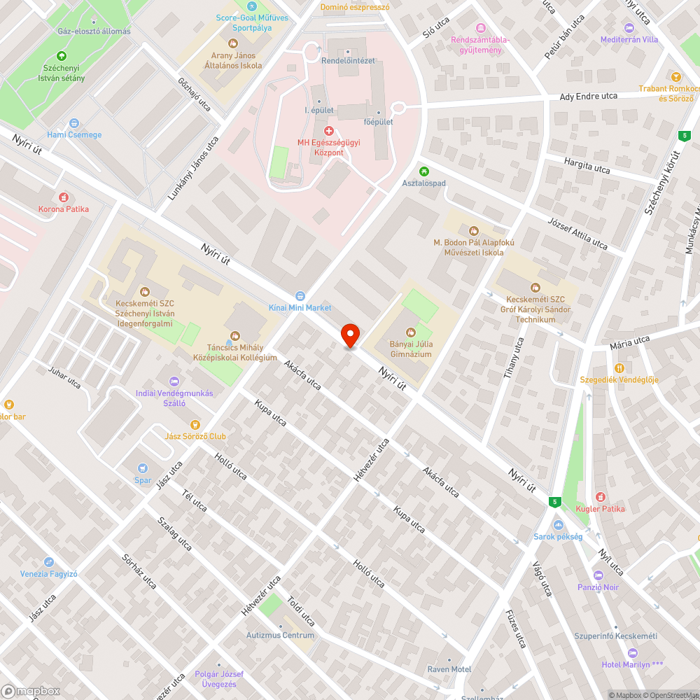 Sérült járda bejelentés helye