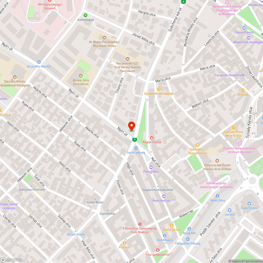 Hiányzó fényterelő bejelentés helye