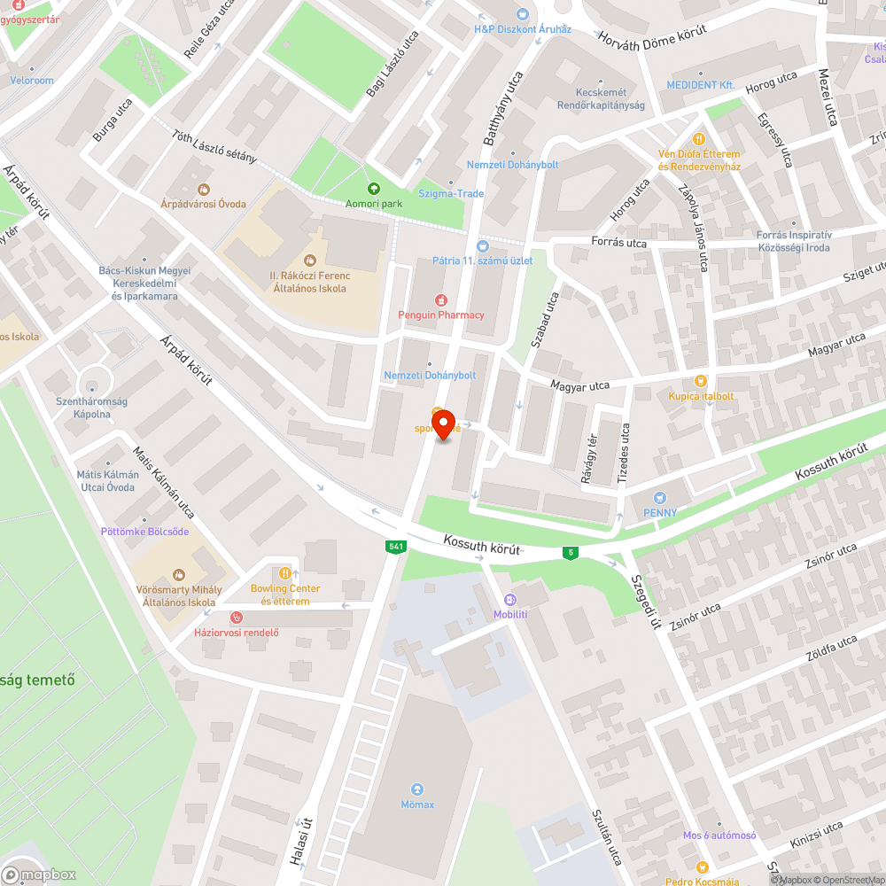 Kopott, sérült padok bejelentés helye