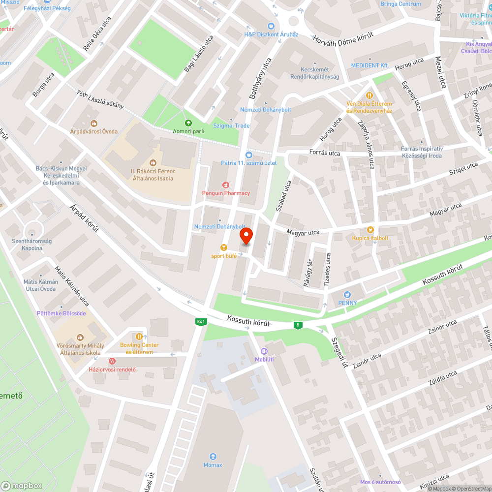 Nyitott szekrény bejelentés helye