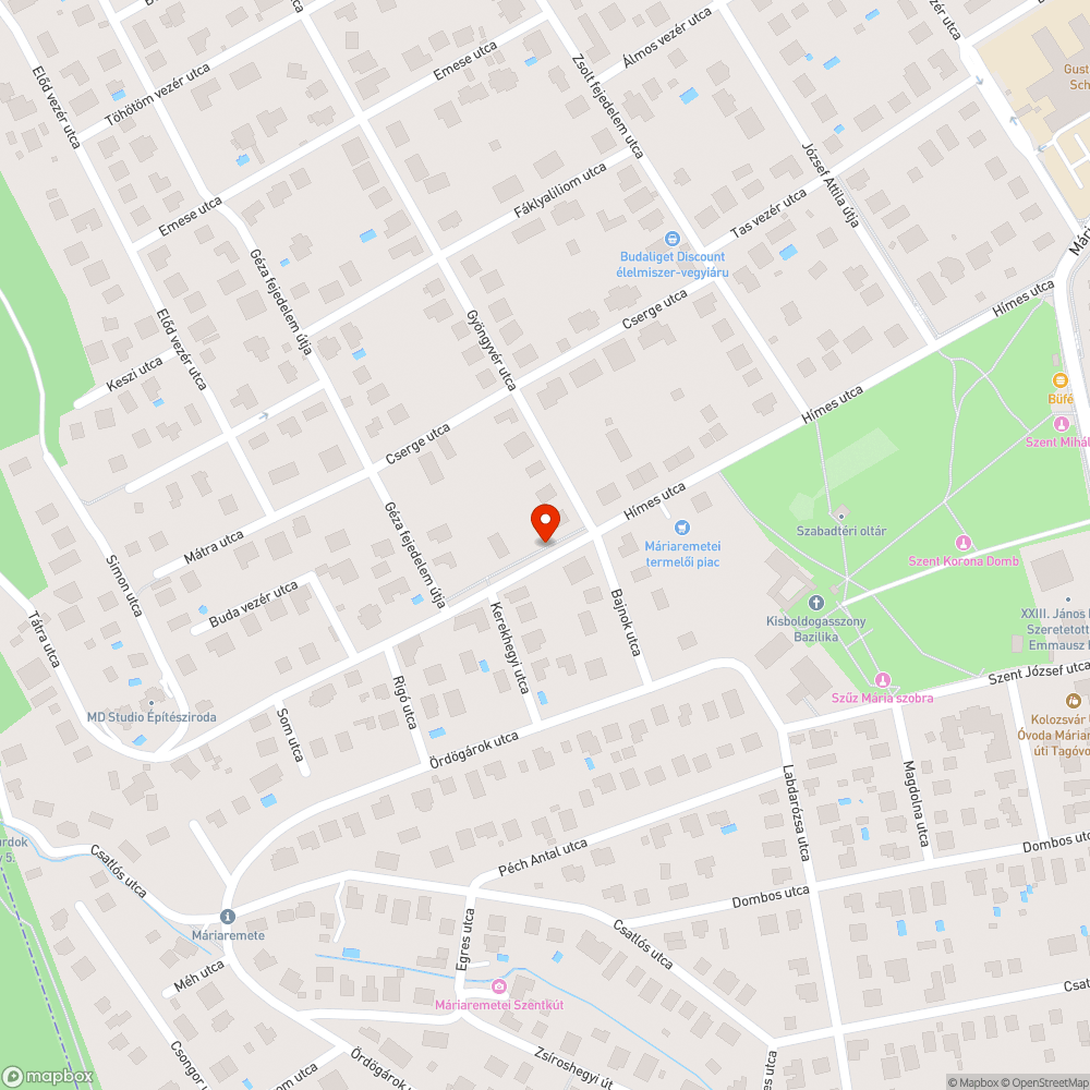 Gaz, belógó ágak a járda körül bejelentés helye