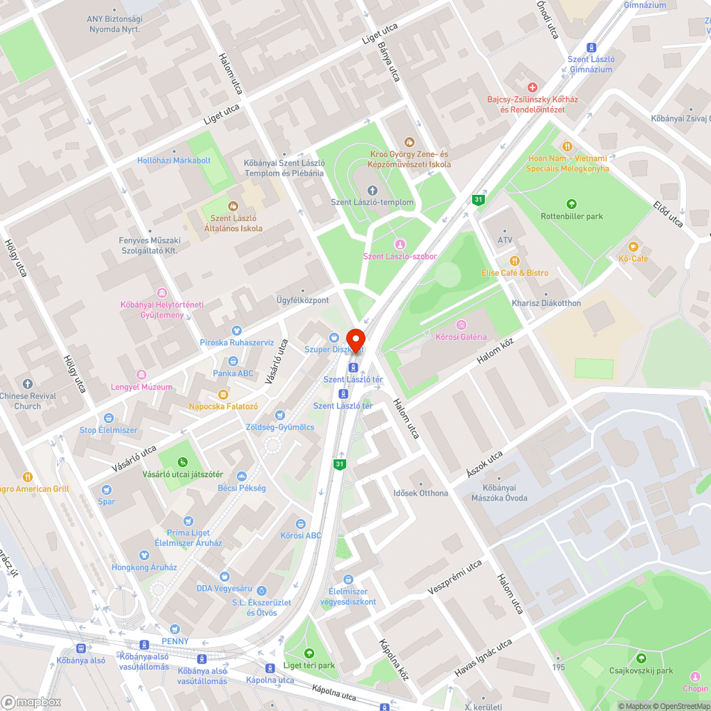 Villamosmegálló zebra átjáró bejelentés helye