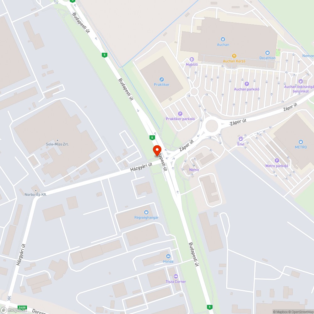 Hiányzó villanyoszlop bejelentés helye