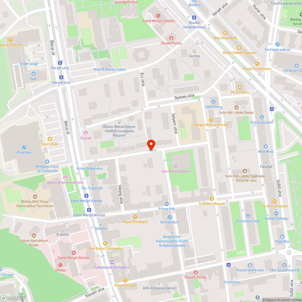 Növényzet bejelentés helye