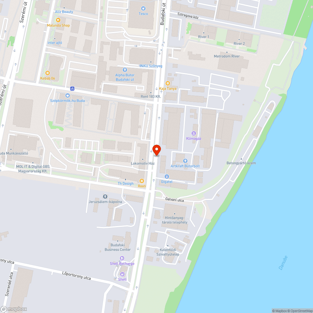 Budafokin számos úthiba bejelentés helye