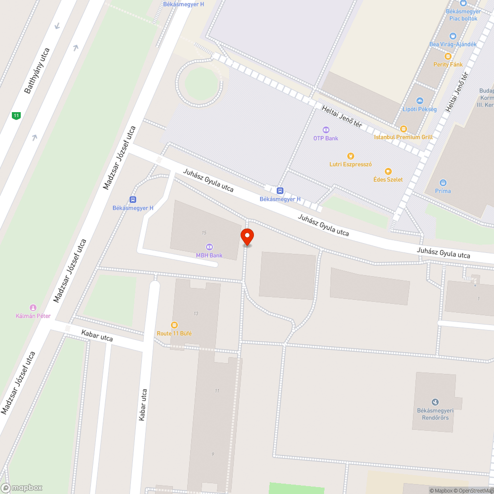 Rozsdás rossz állapotú szemetes bejelentés helye