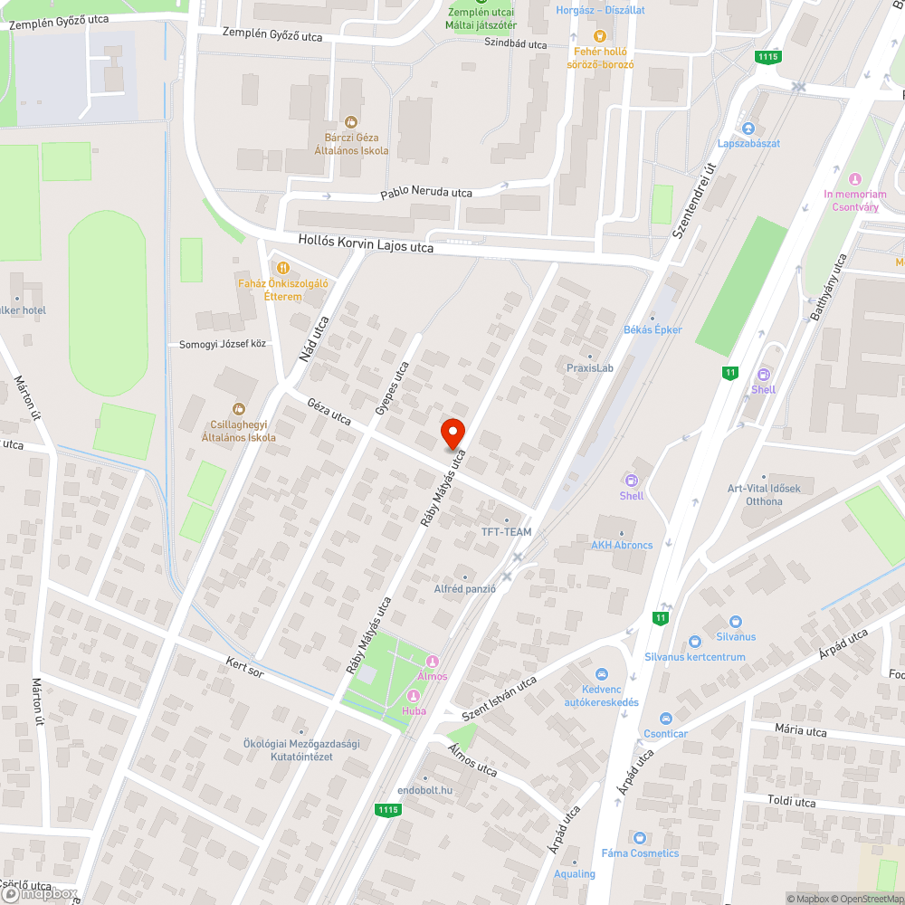 Leszakadó ág bejelentés helye