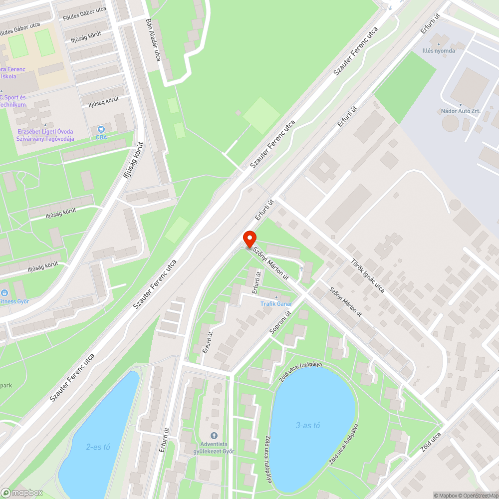 Szabadhegy - Szőnyi Márton szelektív gyűjtő mellett a talaj beszakadt újra bejelentés helye