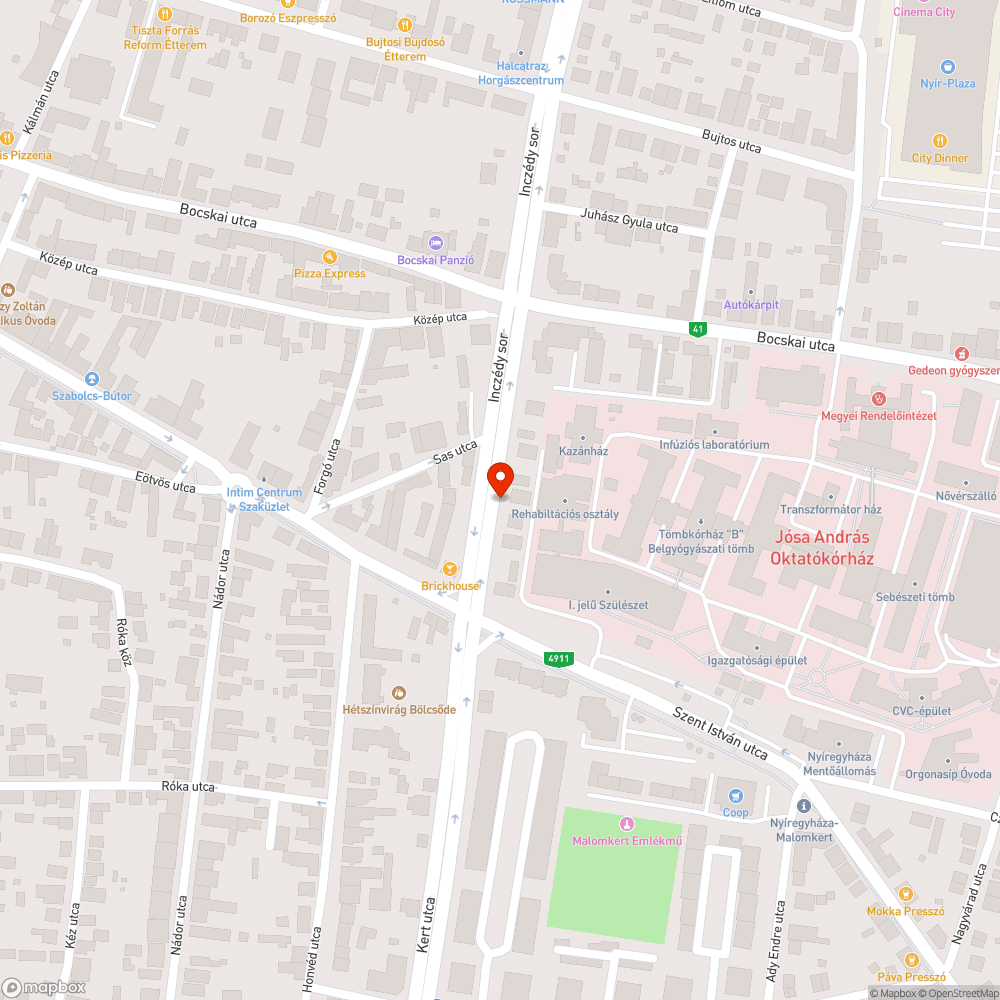 Szemetes zöldfelület bejelentés helye