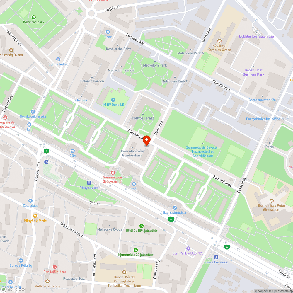 Zágrábi utca járdafelújítása nem akadálymentes bejelentés helye