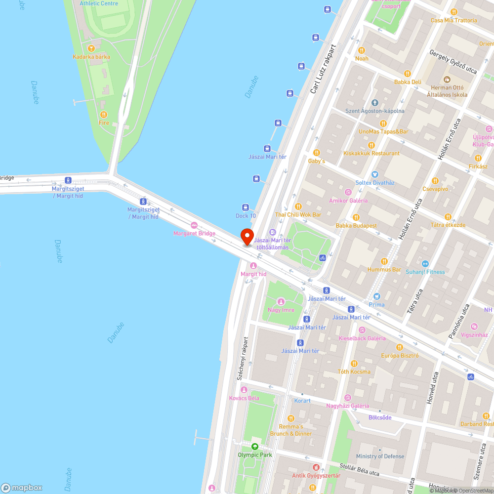 Nagy kátyú a Margit hídon bejelentés helye