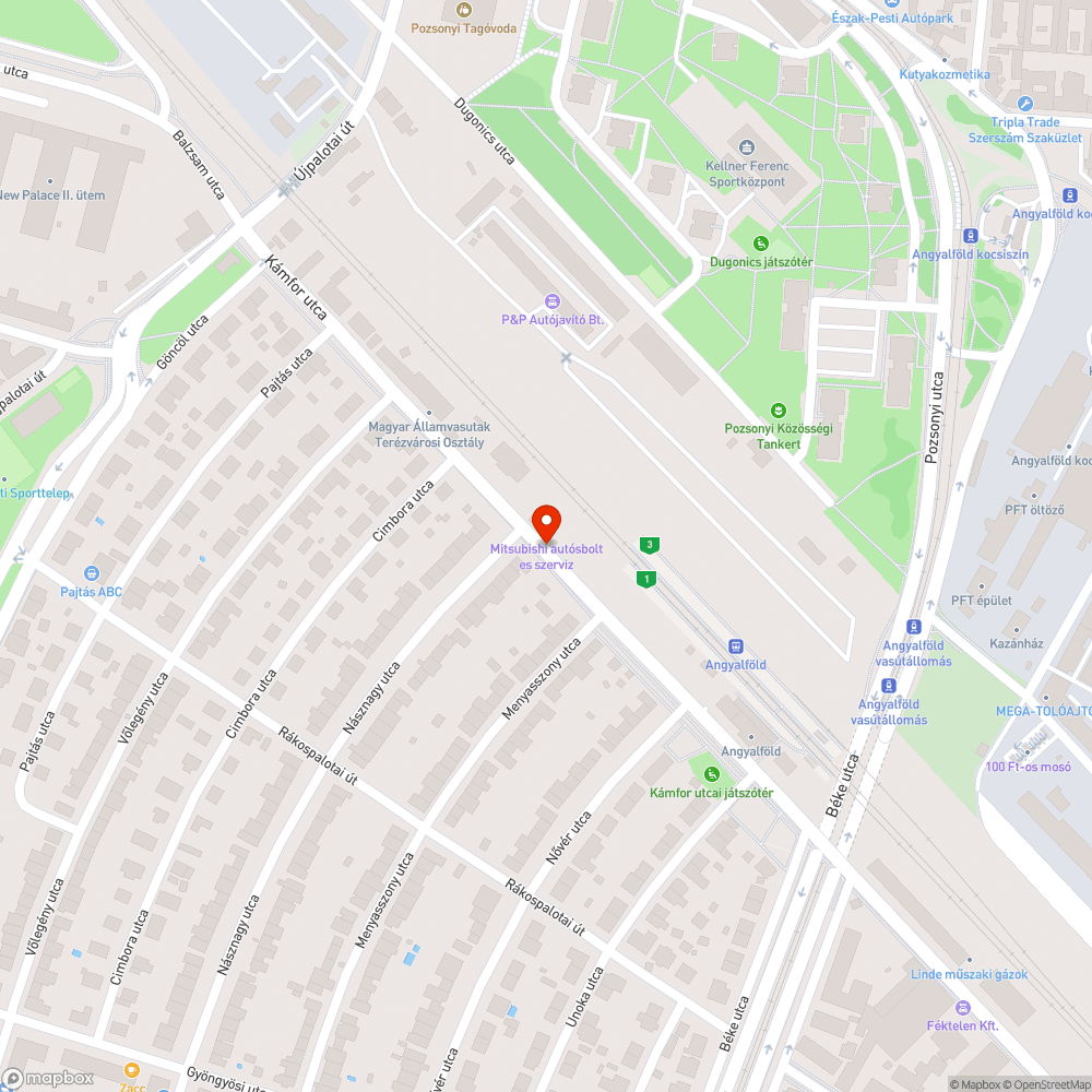 Kiszáradt facsemete bejelentés helye